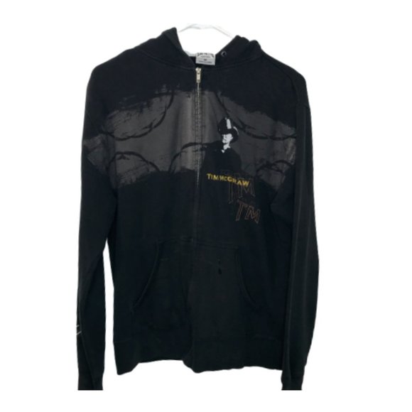 Apex Men's Printed Tim McGraw Full Zip Sweatshirt - Picture 1 of 8
